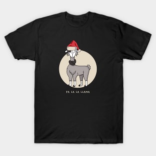 Fa la la llama funny christmas llama design T-Shirt